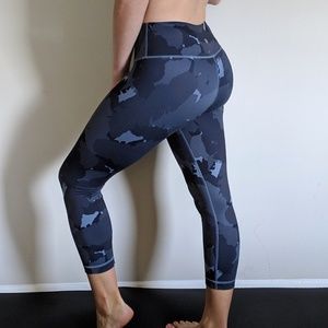 Blue Camo Print Lululemon Leggings
